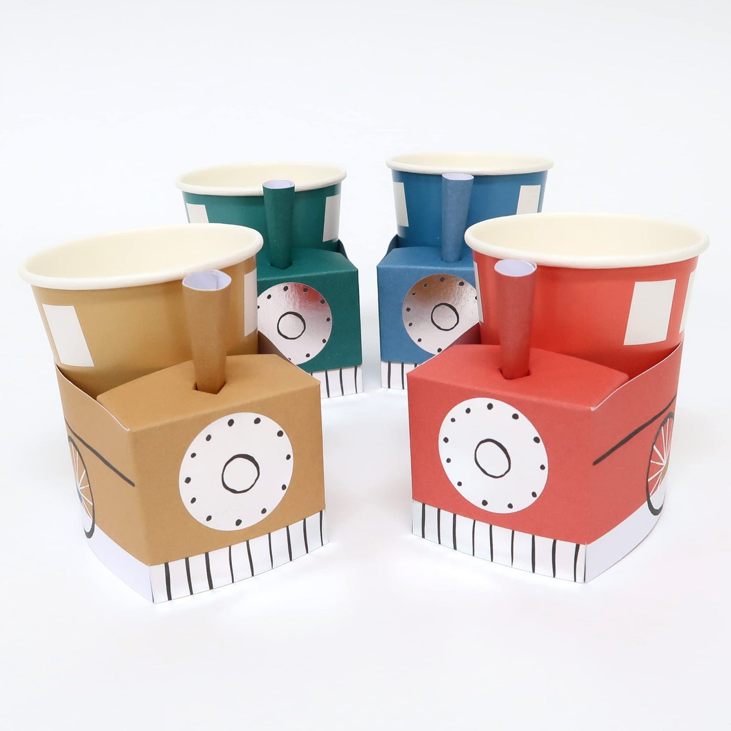 TrainFuel Cups - Pack of 8 - Eco-Friendly Reusable Drinkware for On-the-Go Fitness Enthusiasts - BPA-Free, Leakproof, and Durable
