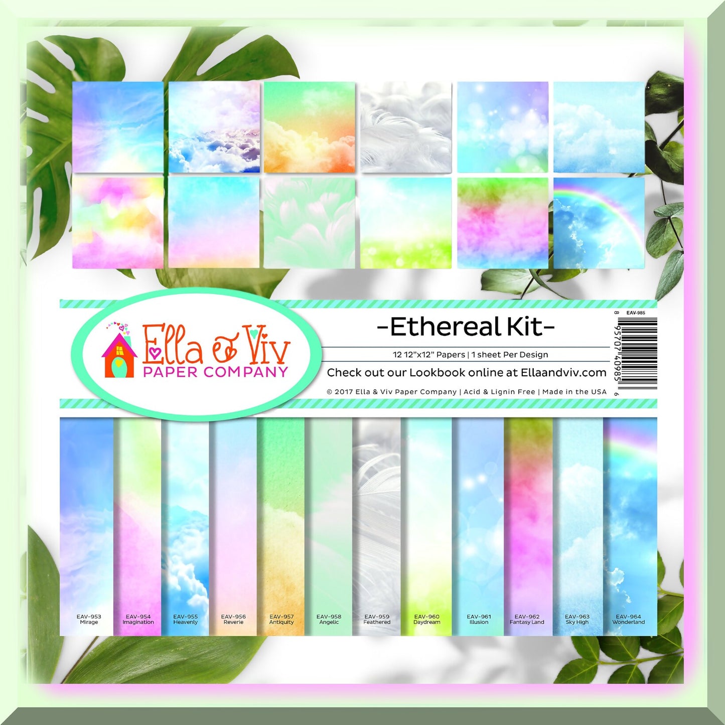 Ethereal Memories Multicolor 12x12 Scrapbook Kit