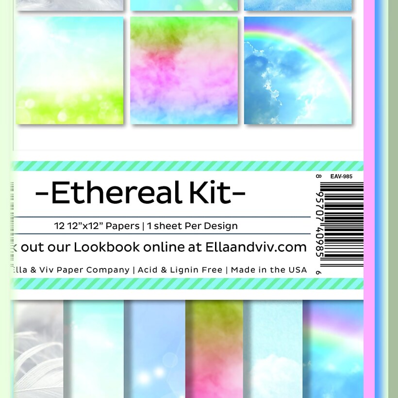 Ethereal Memories Multicolor 12x12 Scrapbook Kit