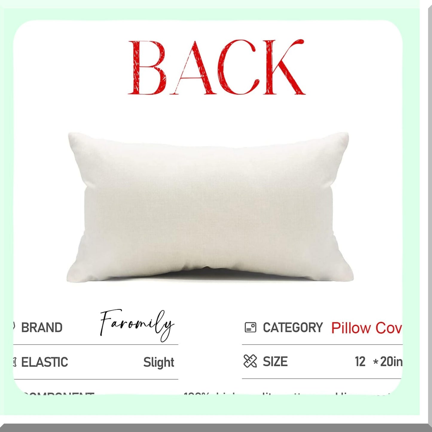 Winter Wonderland Lumbar Pillow Covers - Set of 2 Snowflake Snowman Believe Holiday Decorative Cushion Cases for Sofa Couch - 12x20 Pink Outdoor Pillows