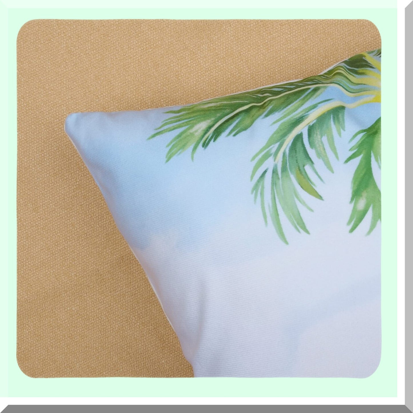 Starfish Surf Summer Pillow Covers - Set of 4 | Beach Palm Tree Seaside Decorative Cushion Cases 18x18 | Soft Velvet Throw Pillows for Couch Sofa Bed Home Decor