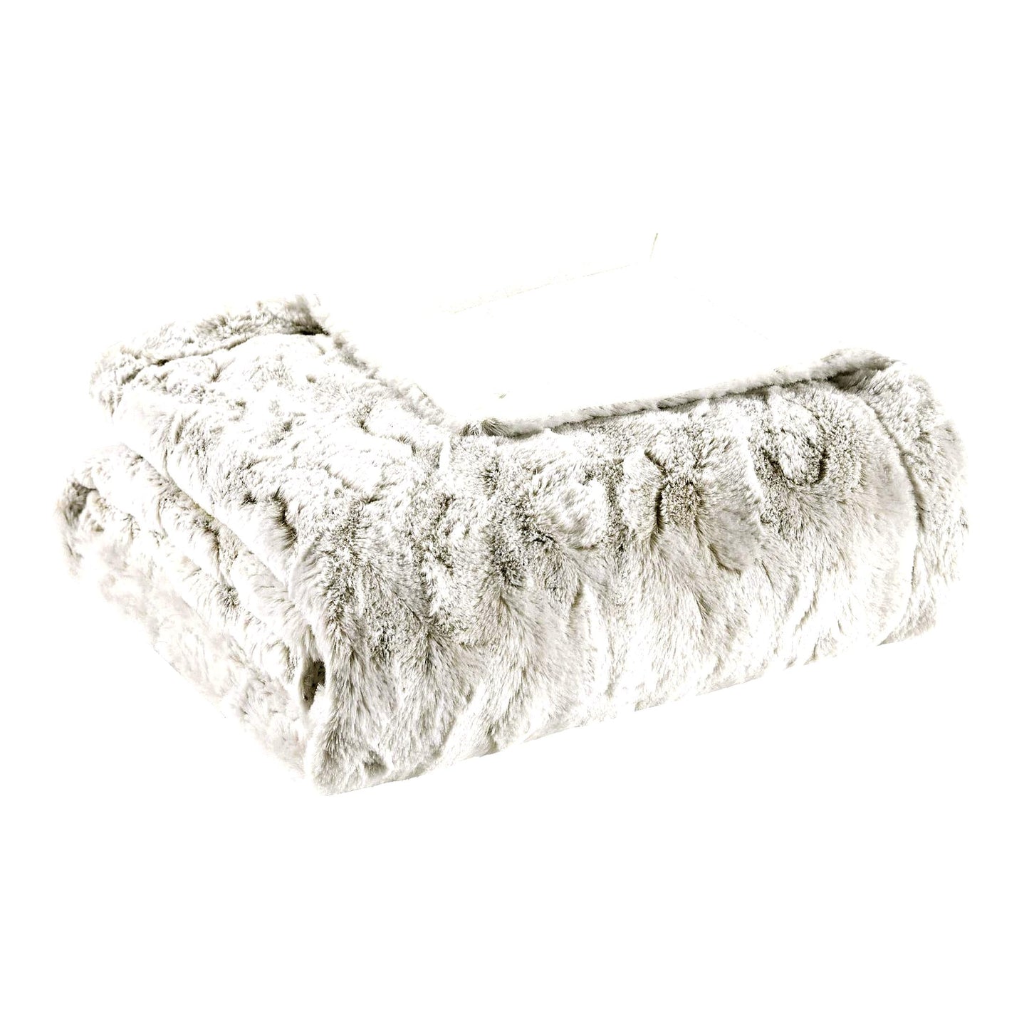 CozyLux Snow Leopard Oversized Plush Throw - Ultra Soft Mink Reverse, Modern Cold Weather Blanket for Bed & Sofa, 60x70