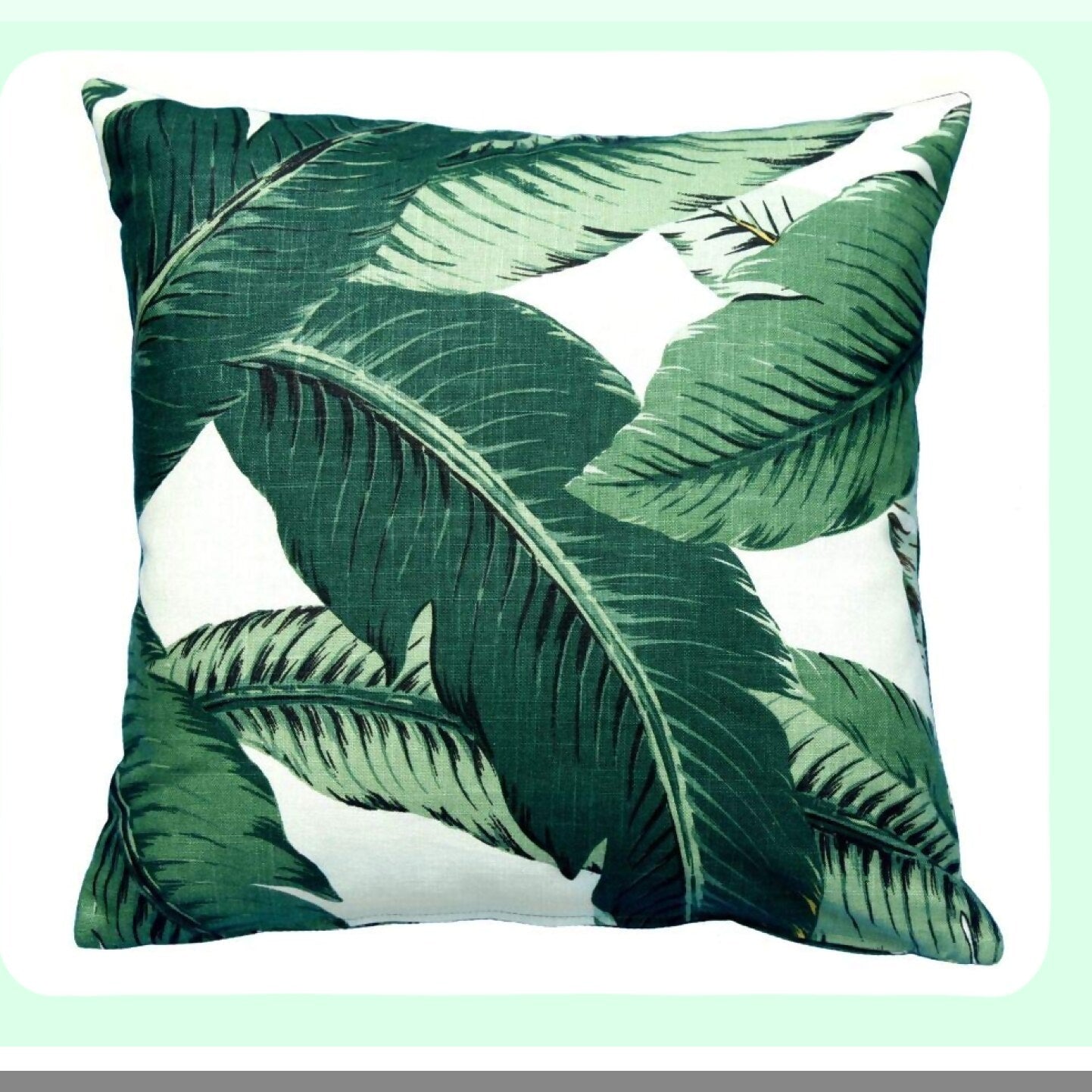 Swaying Palms Outdoor Decorative Pillow Cover - Tommy Bahama Fabric - 18x18 - Tropical Outdoor Throw Pillow Case - Patio Cushion Cover