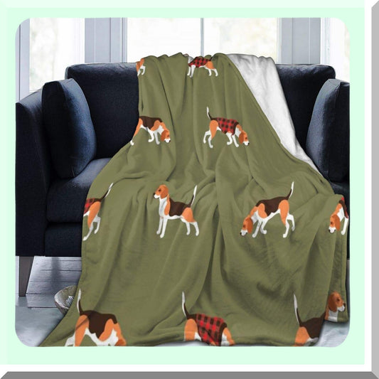 CozyPlaid Ultra Soft Flannel Fleece Blanket - All Season Lightweight Warmth for Living Room/Bedroom