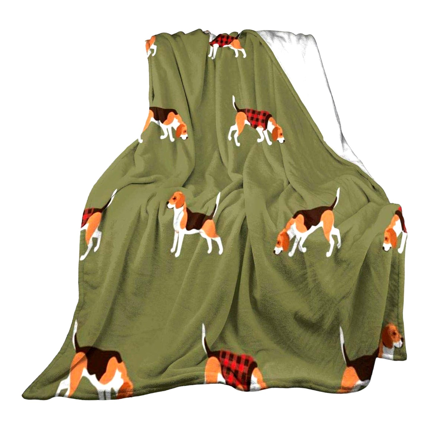 CozyPlaid Ultra Soft Flannel Fleece Blanket - All Season Lightweight Warmth for Living Room/Bedroom