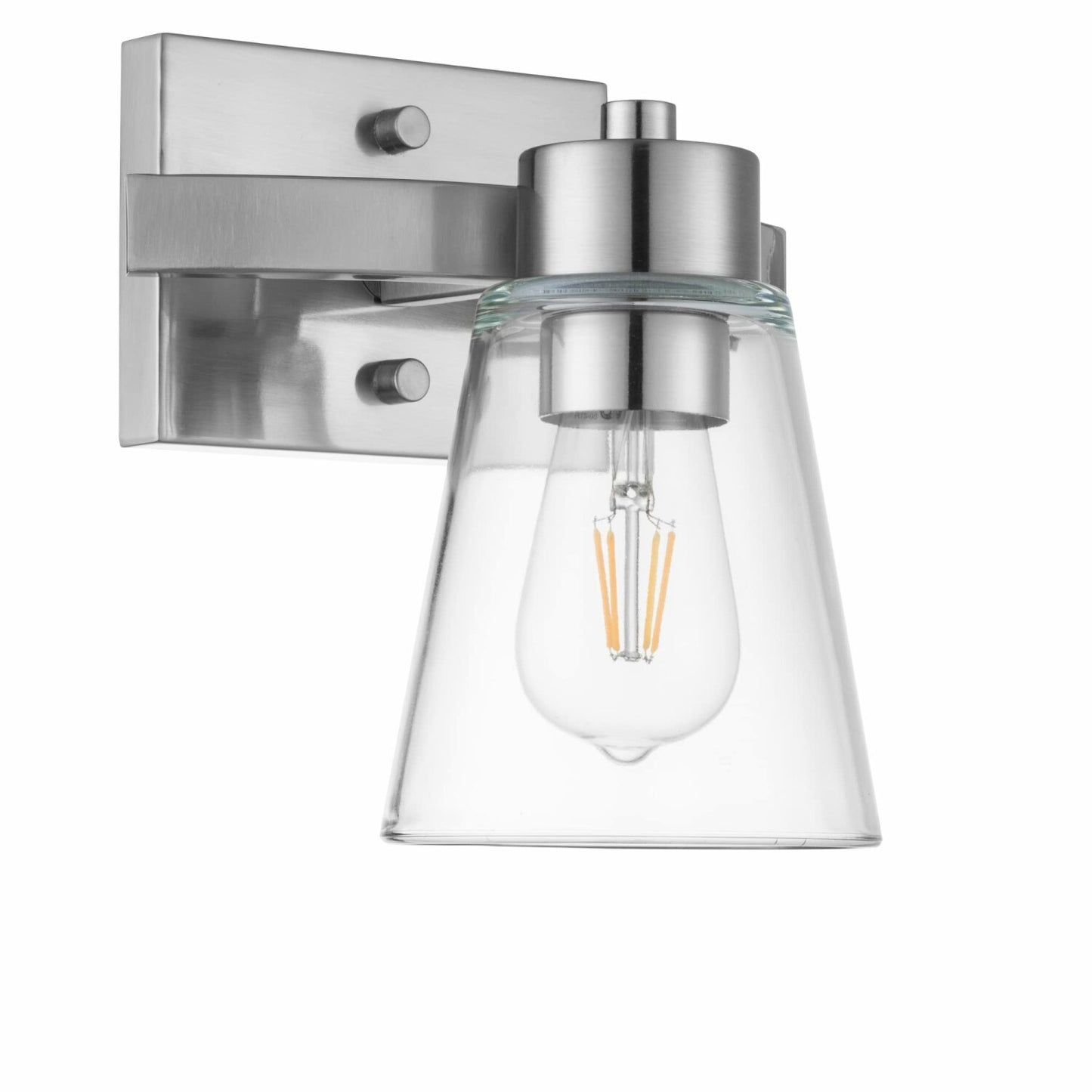 Fairendale Single Light Brushed Nickel Bathroom Vanity Light