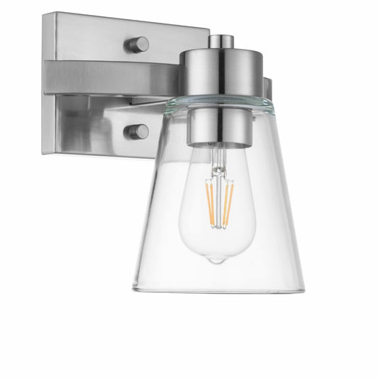 Fairendale Single Light Brushed Nickel Bathroom Vanity Light