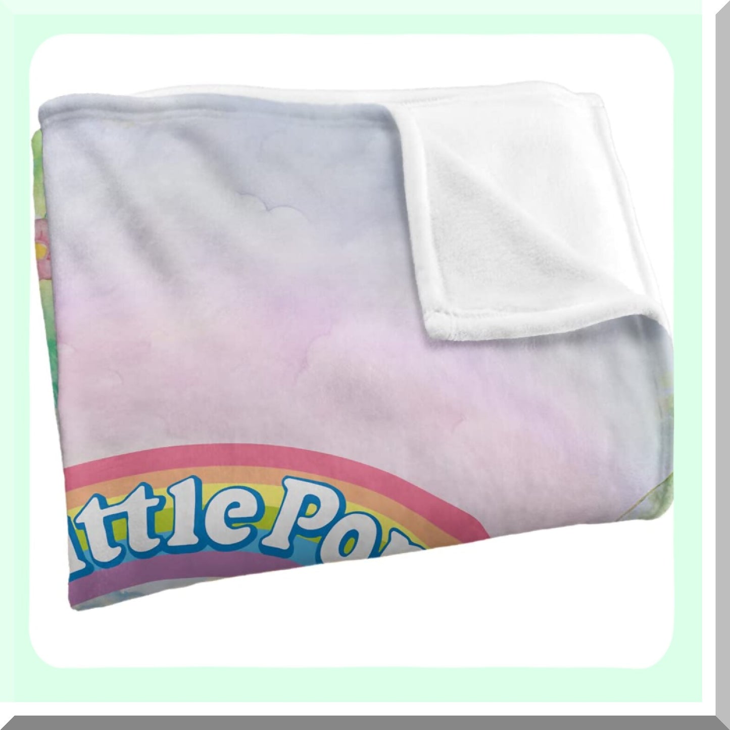 Retro Pony Silky Soft Throw Blanket - 50" x 60" Officially Licensed My Little Pony Clic Ponies