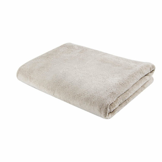 Coral Fleece Beach Towel Extra Large Khaki
