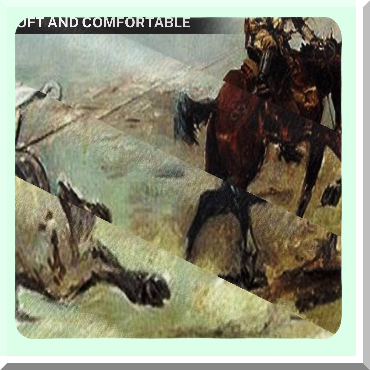 Vintage Western Roping Steer Decor Pillow Cover - Cowgirl Cowboy Home Decor Square 18x18 Inch Case - Decorative Pillowcase