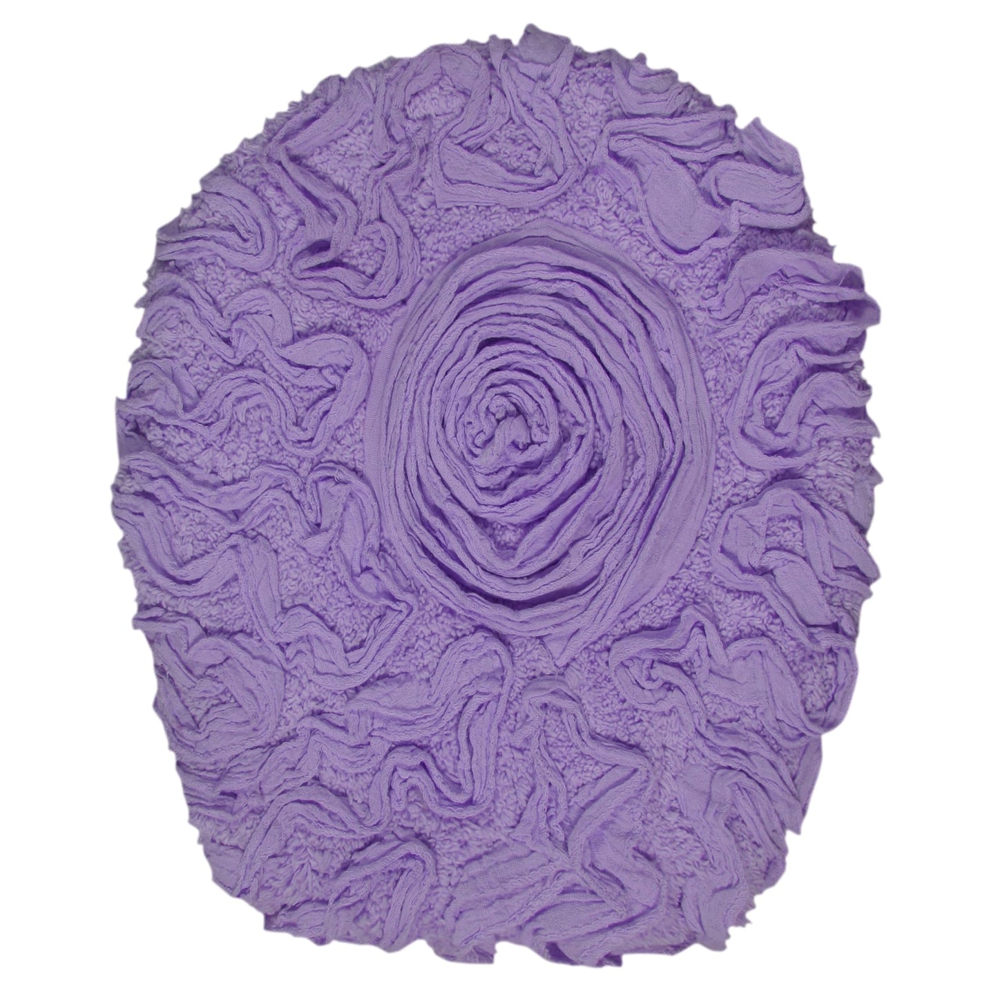 18x18 Cotton Tufted Bath Rug Purple