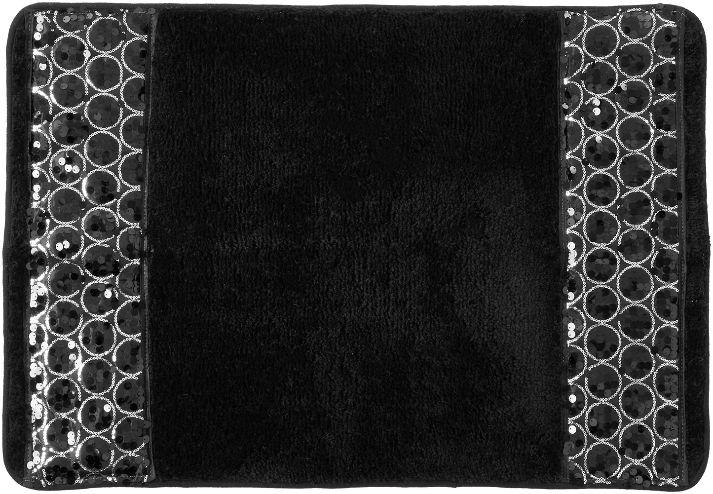 Sinatra Black Bathroom Rug 32" x 21"