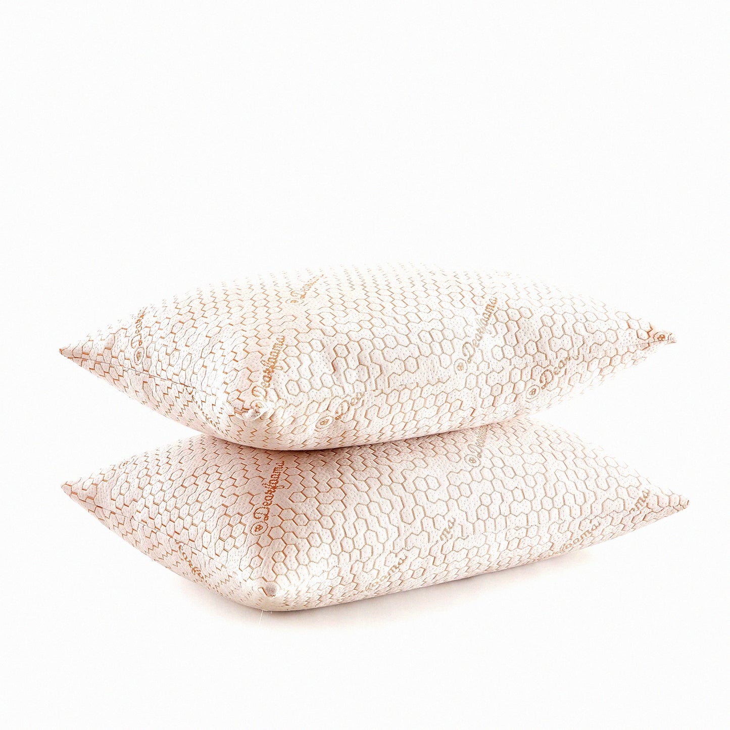 Copper Comfort Knit Pillows - Set of 2, Standard/Queen Size 20"x28" - Infused with Copper for Cooling and Supportive Sleep - Hypoallergenic Fibers for Allergy Relief