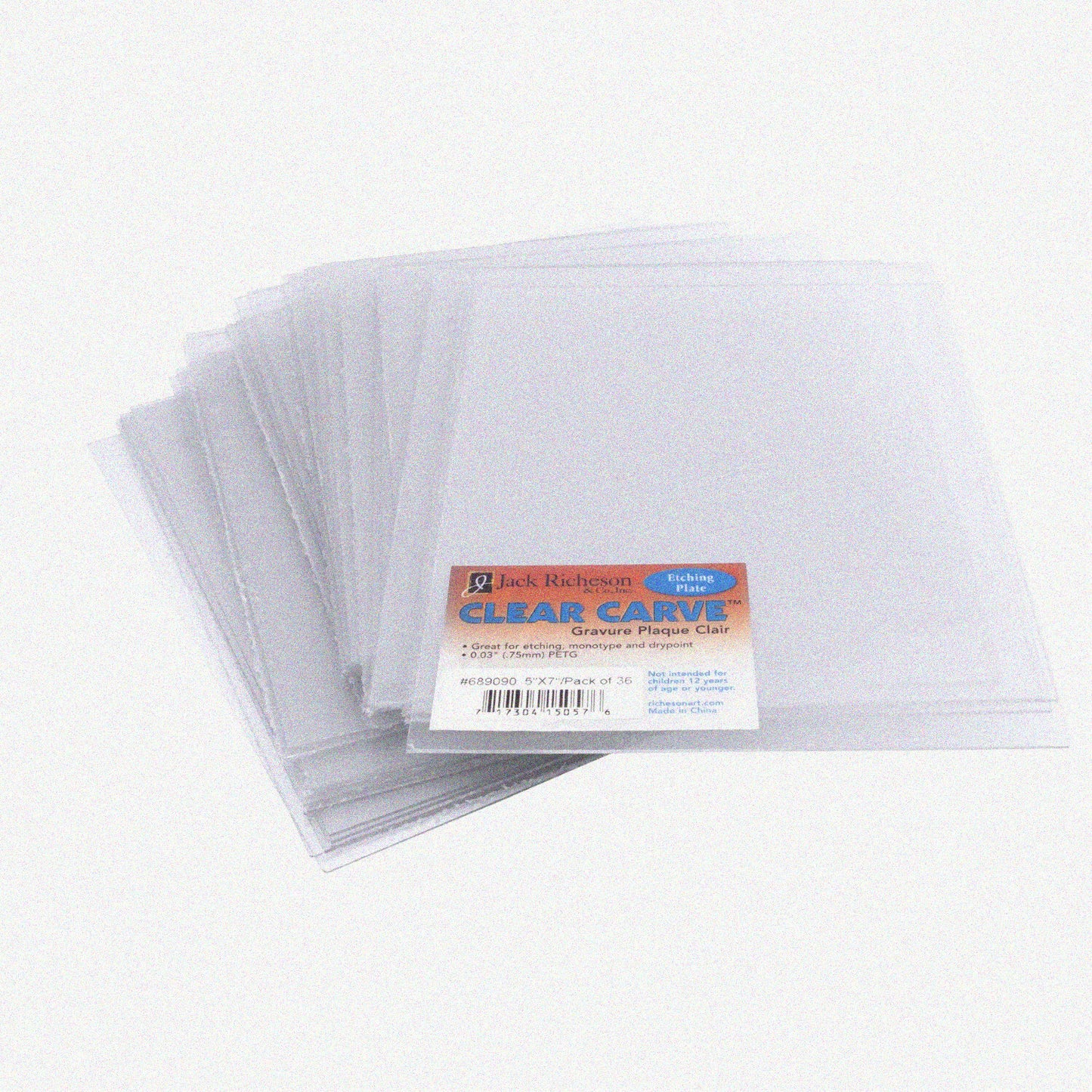 36-Piece Clear Etching Plate Set 5" x 7"