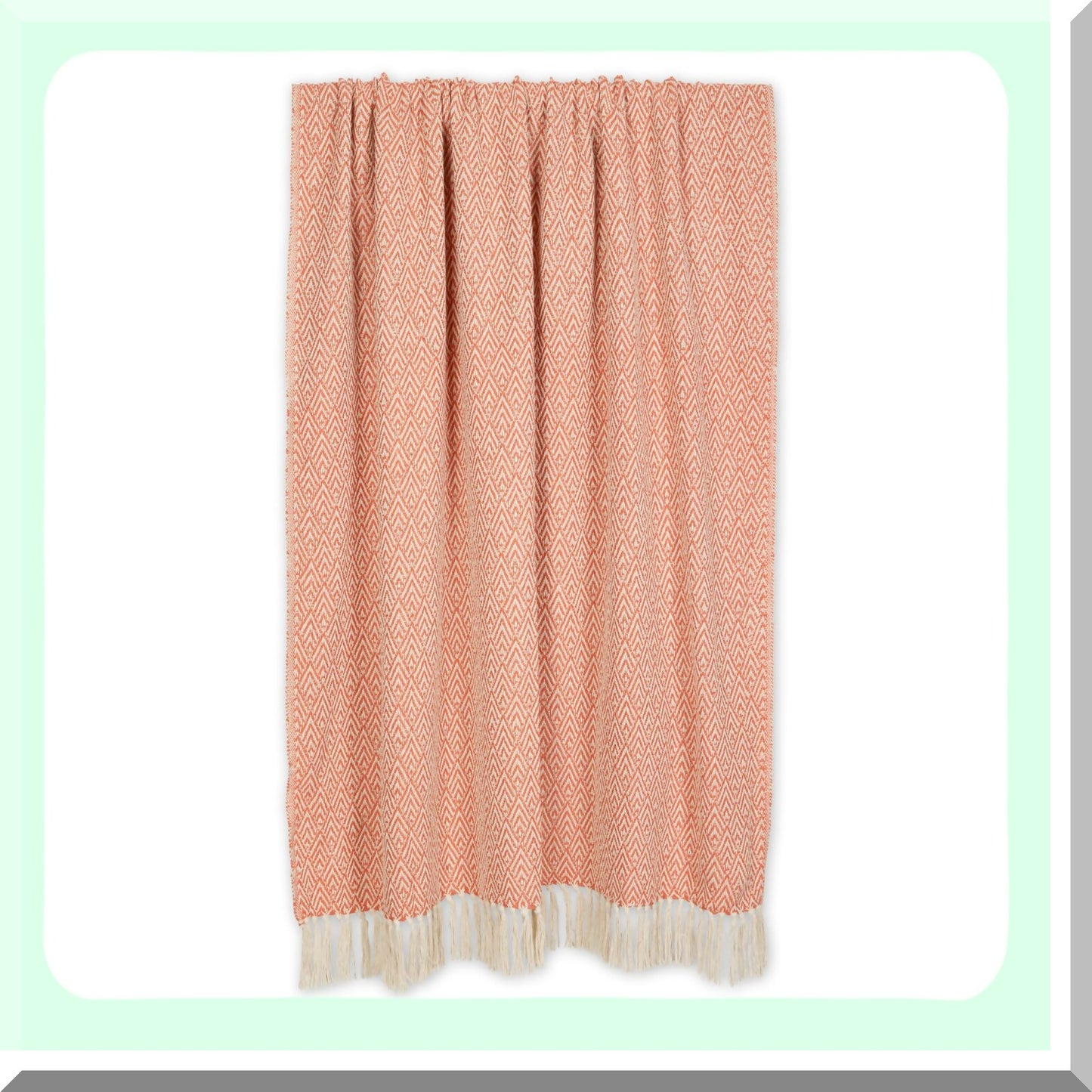 Spice Cotton Woven Diamond Throw - 50x60 Cozy Collection