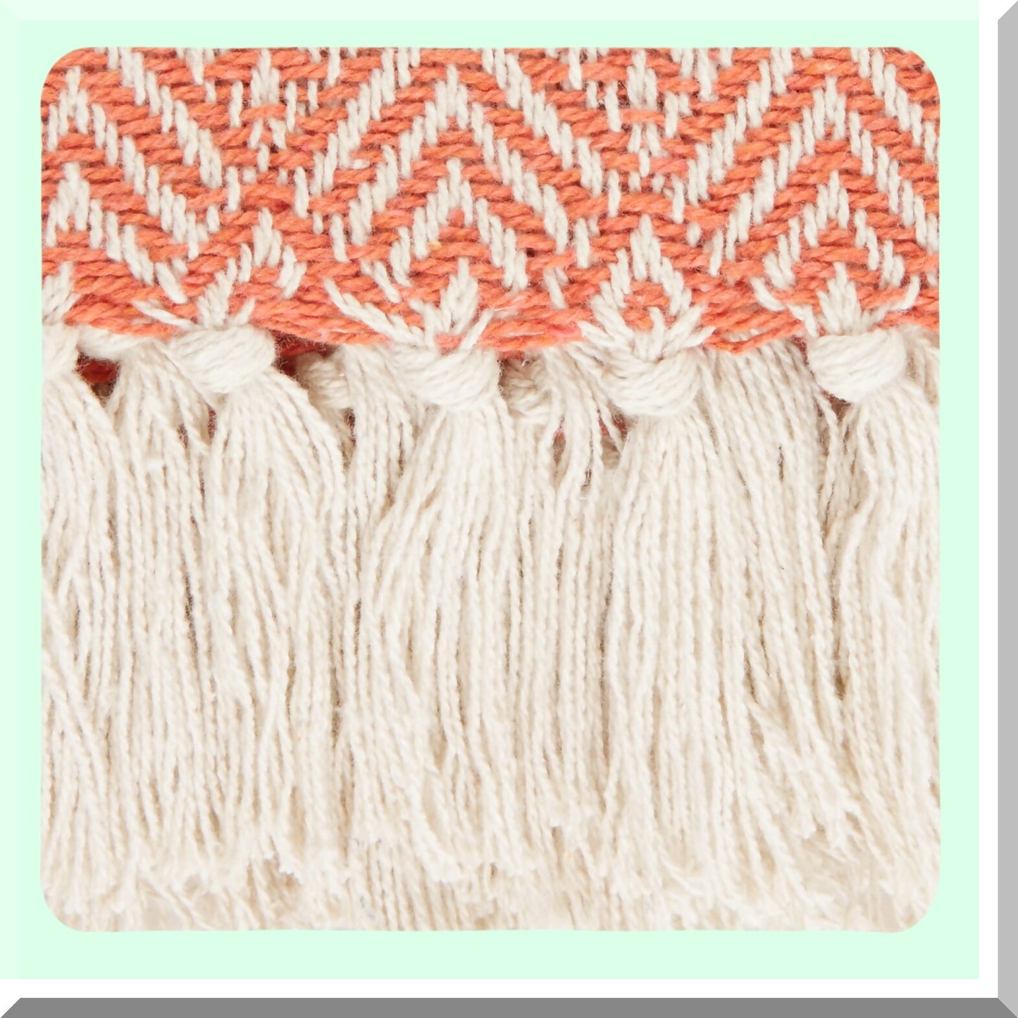 Spice Cotton Woven Diamond Throw - 50x60 Cozy Collection