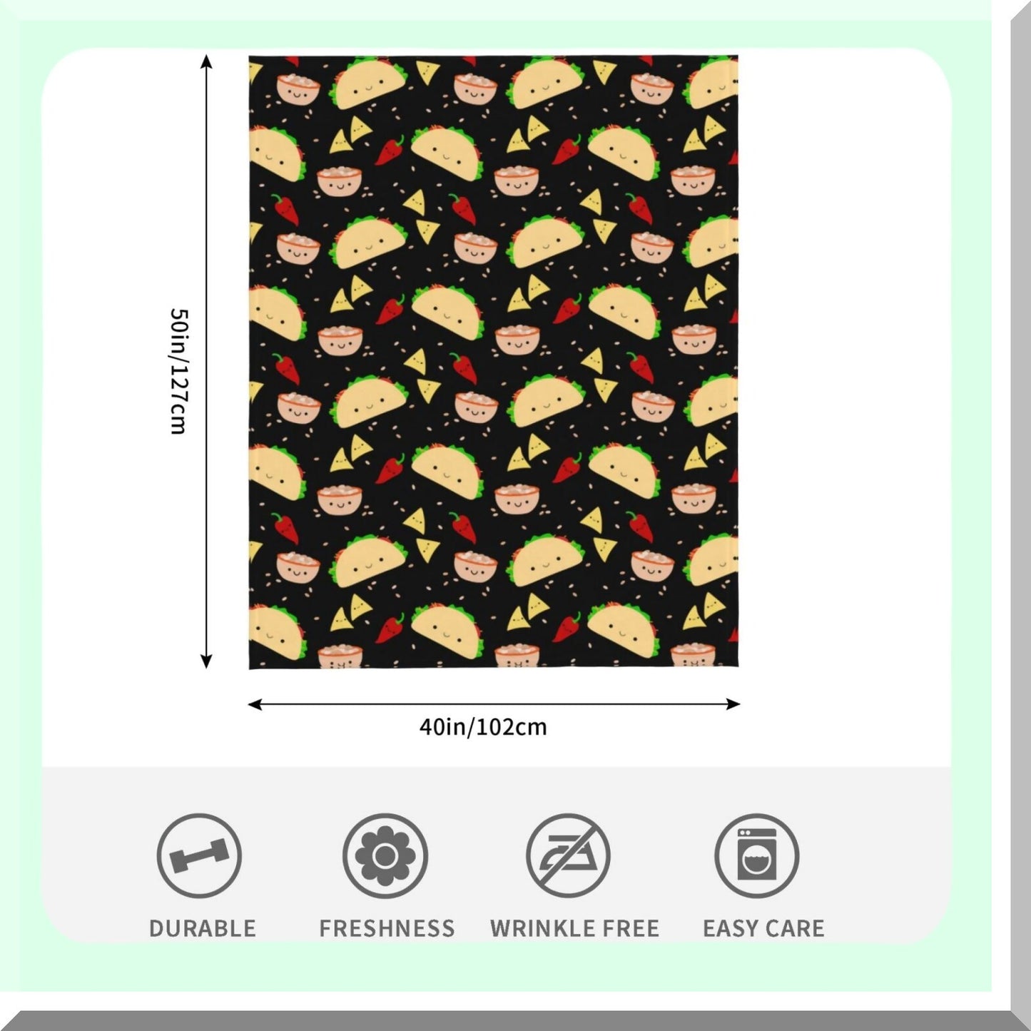 FiestaCozy All-Season Sherpa Blanket - Soft Microfiber Fleece Throw for Couch, Sofa, Bed, and Living Room (50"x40")