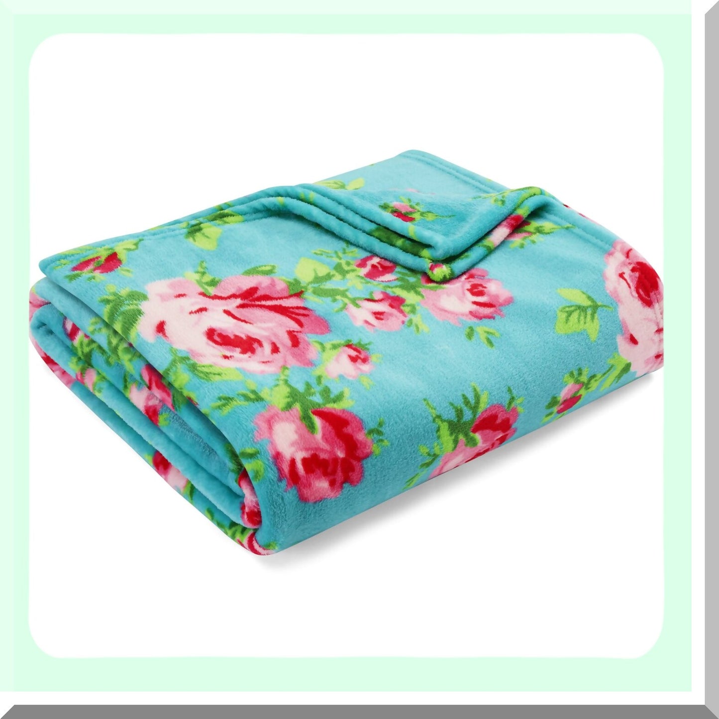 UltraSoft Cozy Plush Fleece Blanket - Lightweight & Warm, Perfect for Bed or Couch, Twin Size, Bouquet Day Collection