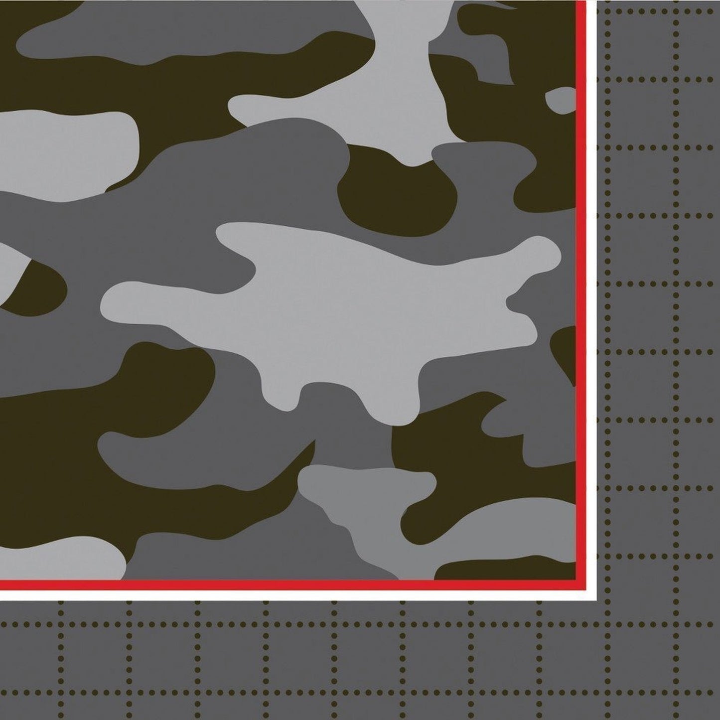 Camouflage Beverage Napkins and Paper Plates for Parties