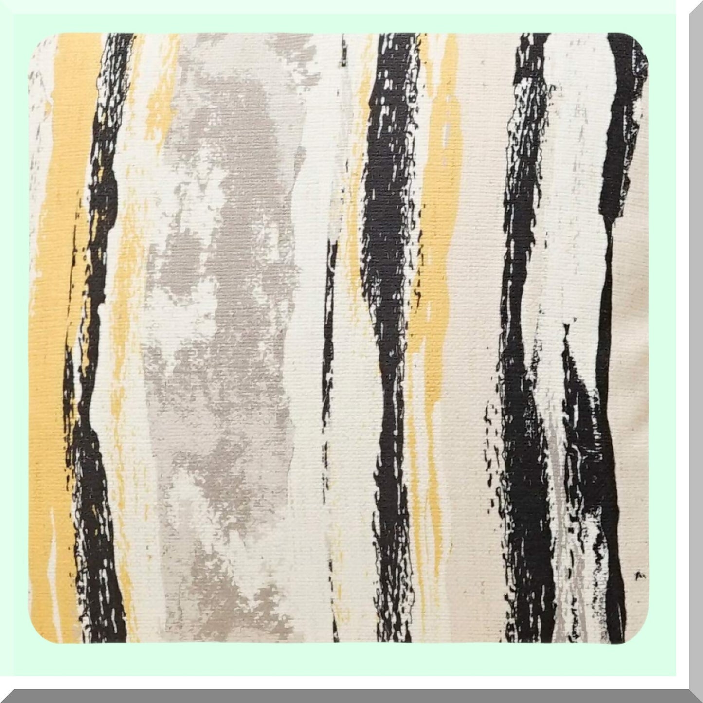 Modern Jacquard Striped Patchwork Cushion Covers - Yellow White Black Gray Throw Pillow Case Shell for Couch Sofa Home Decoration - 18 X 18 Inches