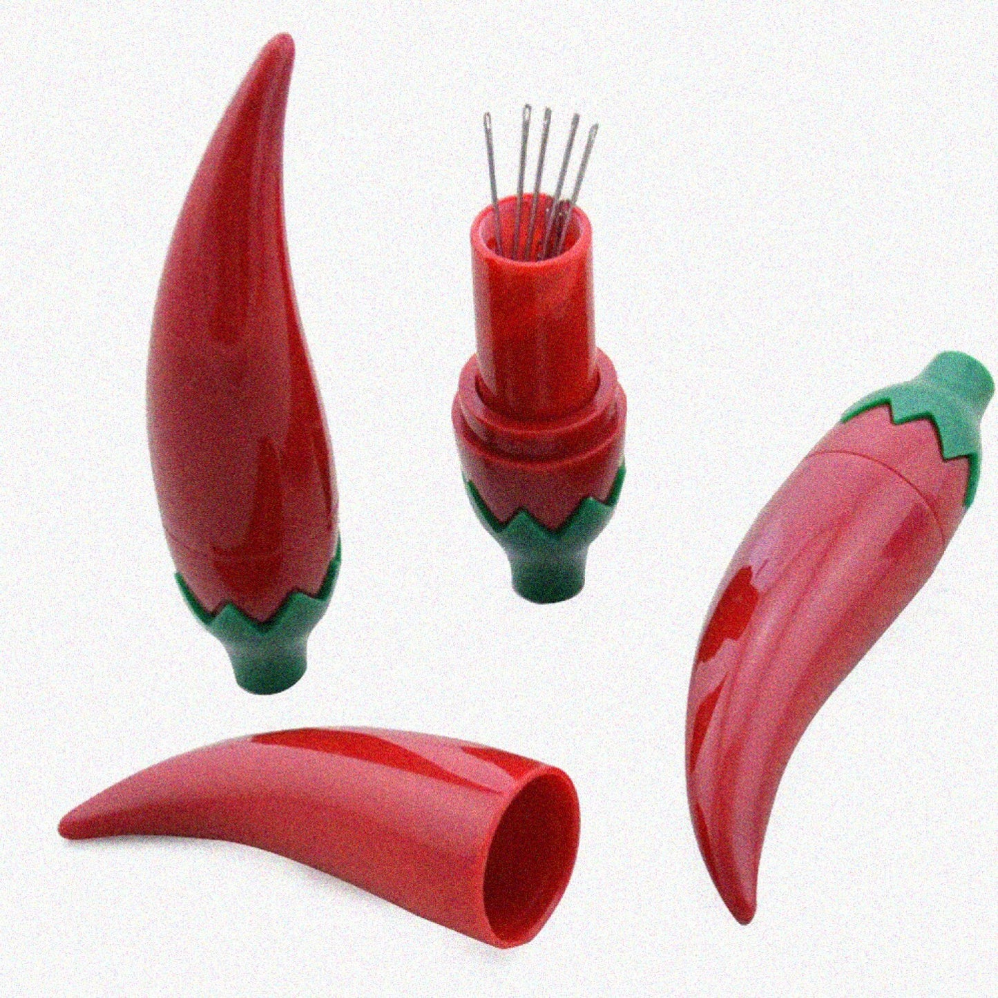 3PCS Chili Shaped Needle Storage Containers