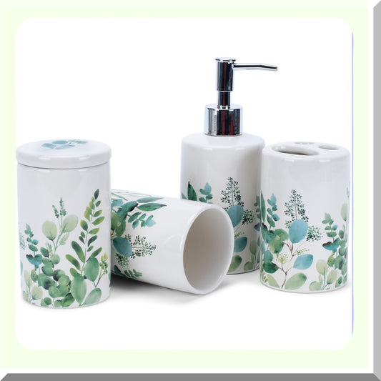 Ceramic Bathroom Accessories Set of 4