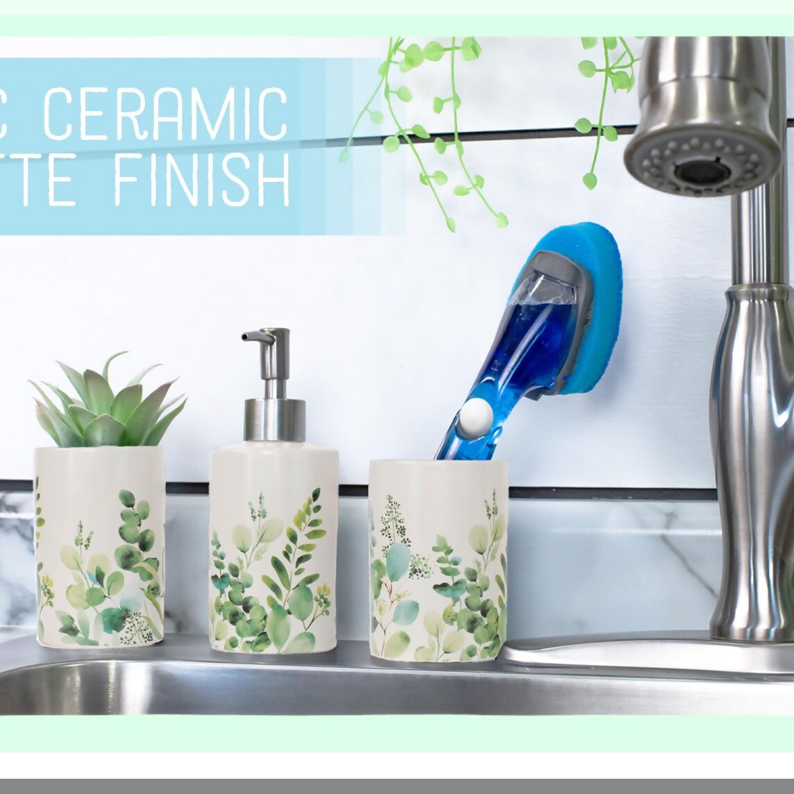 Ceramic Bathroom Accessories Set of 4