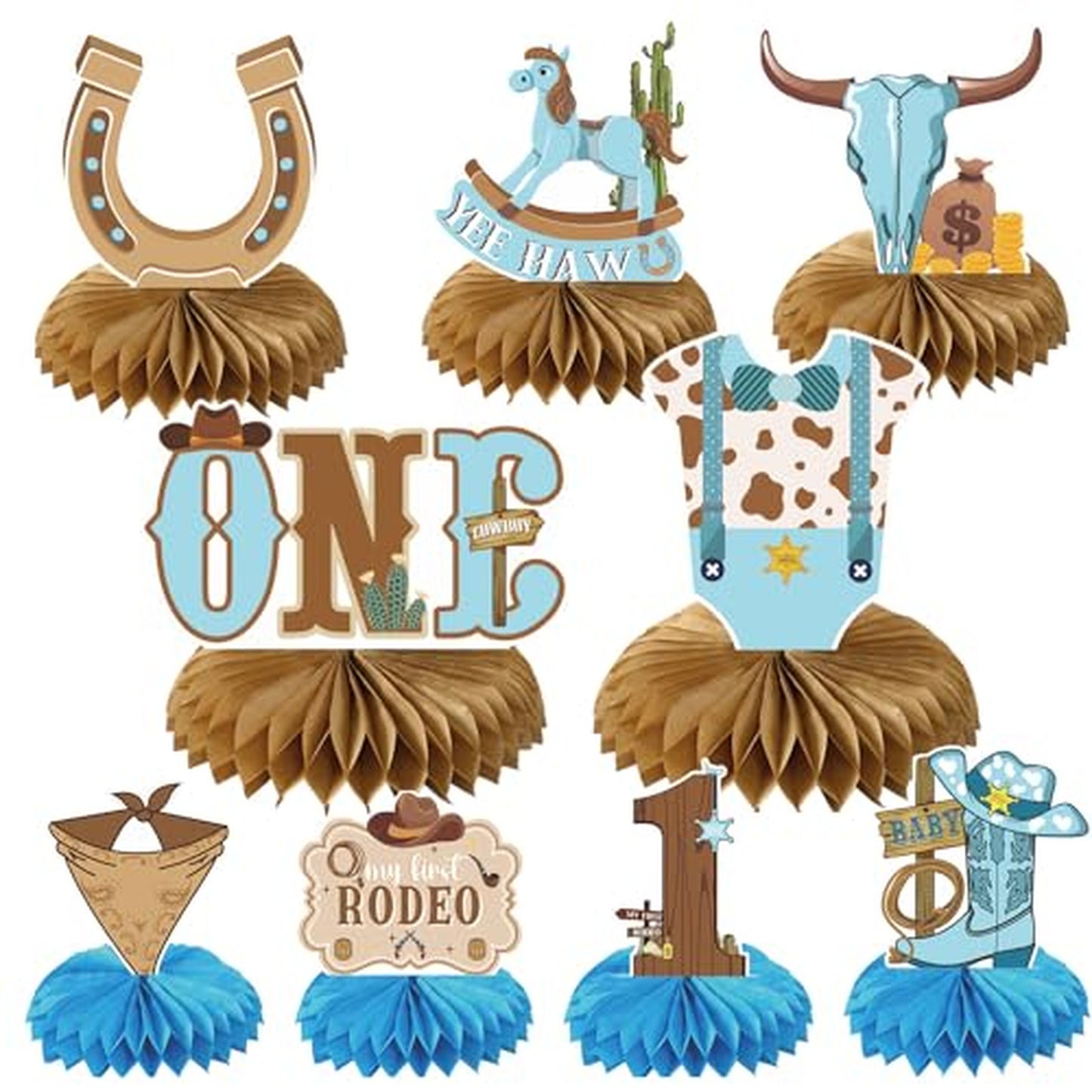 Cowboy First Birthday Decorations for Boys