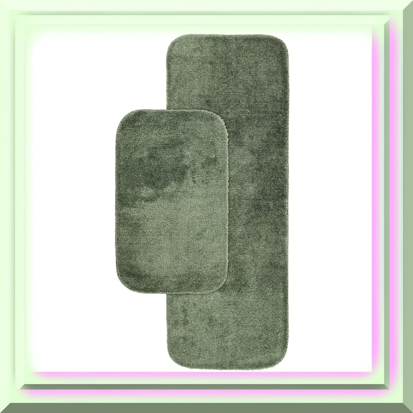 Nylon Bathroom Set 2-Piece Deep Fern