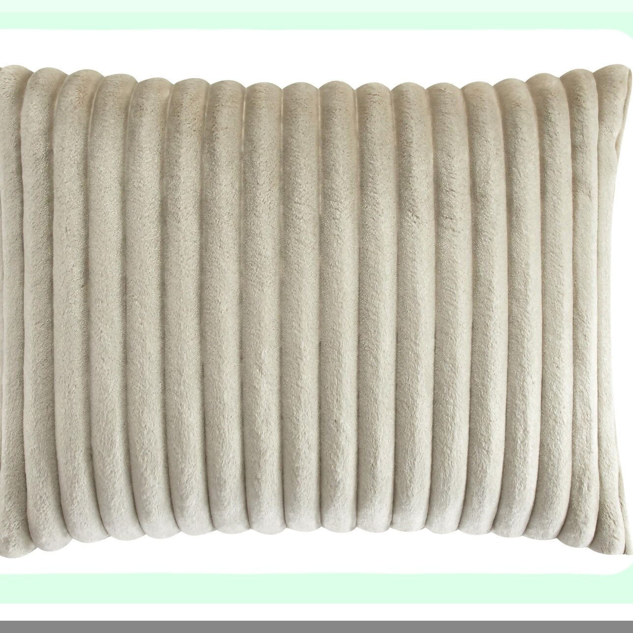 Luxury Plush Beige Queen Comforter Set - Microplush Quilted Bedding with Micromink Backing and Pillow Shams - 3 Piece Channel Design