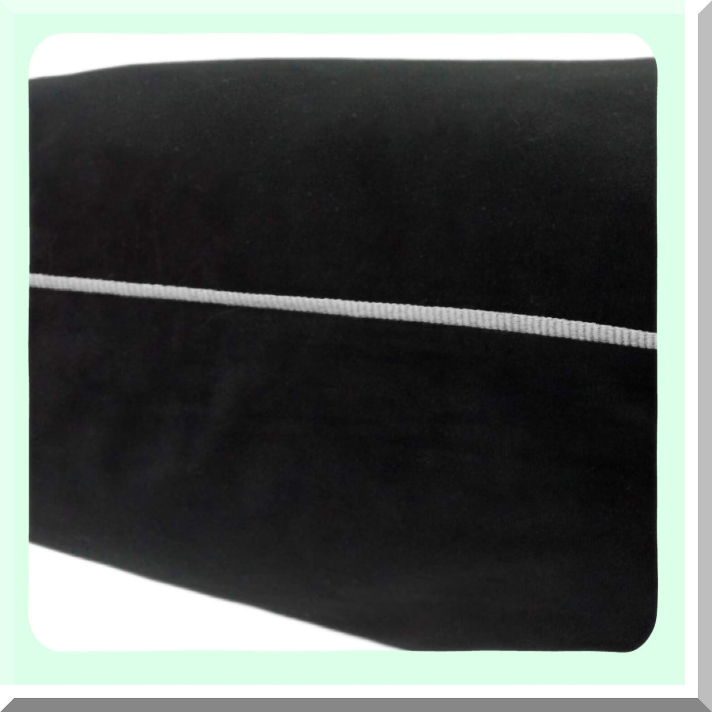 Elegant Velvet Luxury Cushion Cover - Soft Throw Pillow Case for Sofa, Couch, Chair, Bed - Living Room Decor - 14 x 24 Inches - Black