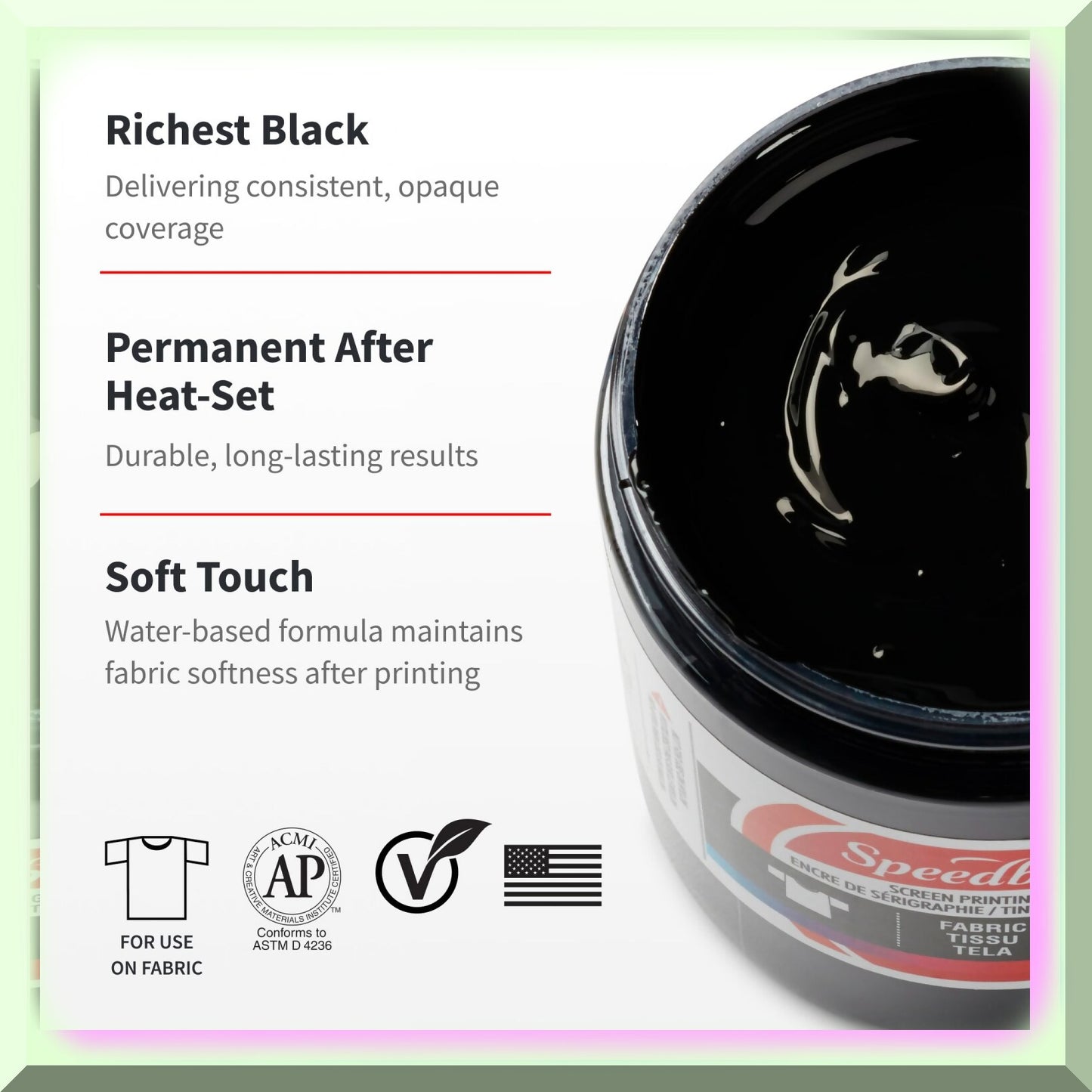 Black Magic Fabric Screen Printing Ink 32oz