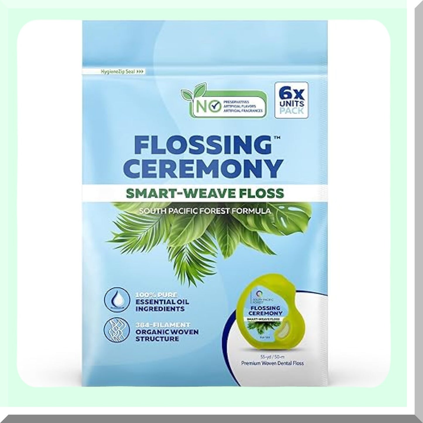 Natural Vegan Dental Floss with Eucalyptus and Manuka