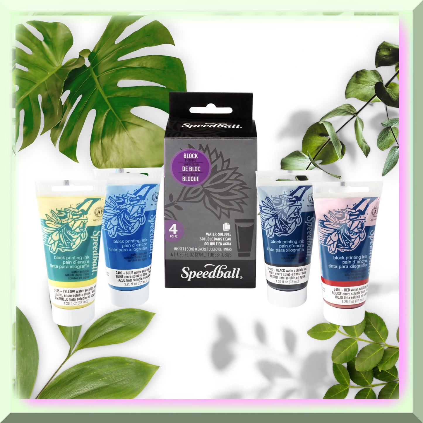 Water-Soluble Ink Set 4 Colors 1.25oz