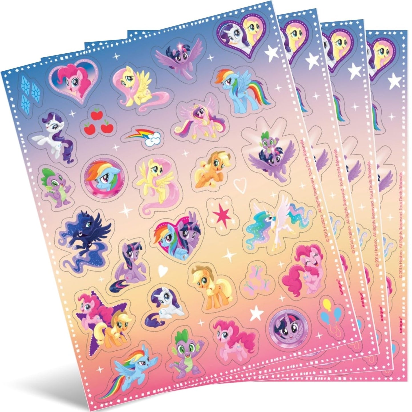 My Little Pony Sticker Sheets for Parties and Gifts