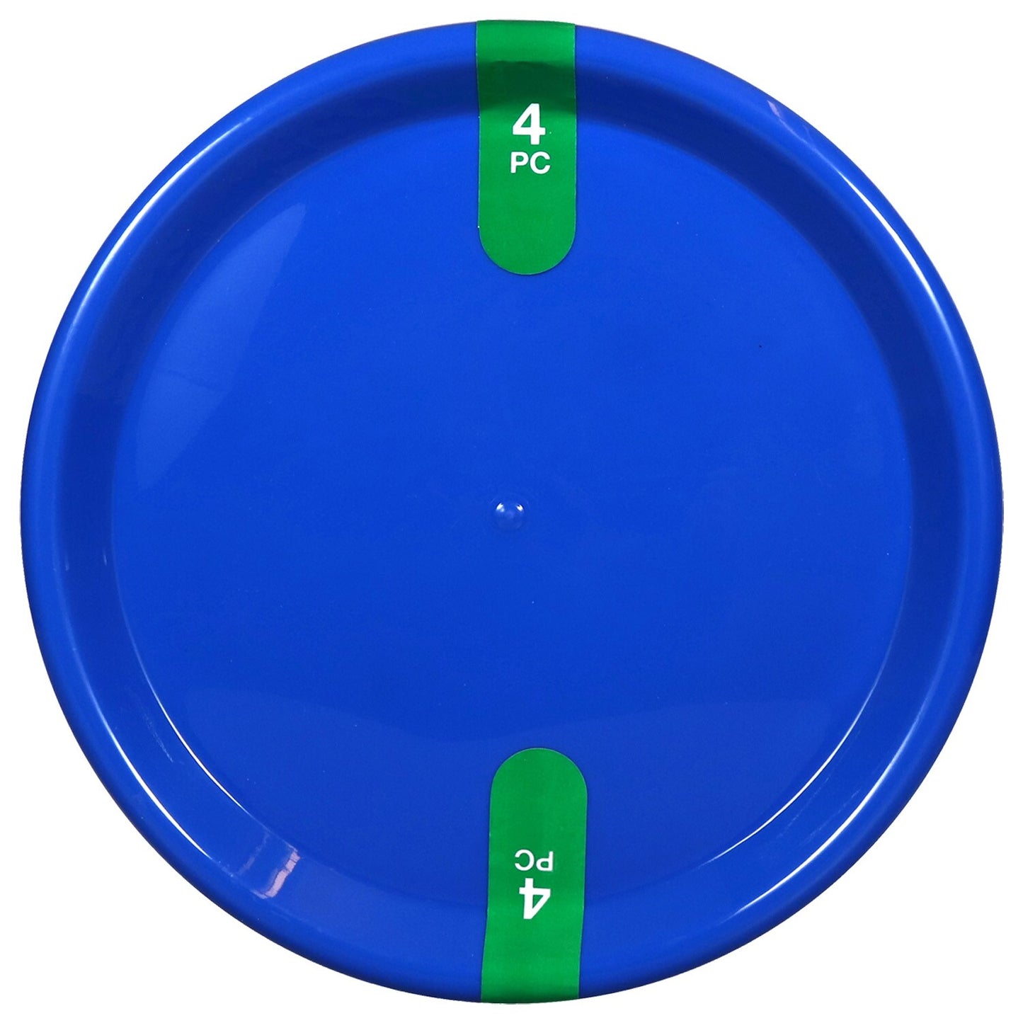 Bright Plastic Blue and Green Plates, 4-ct. Packs (Pack of 24)