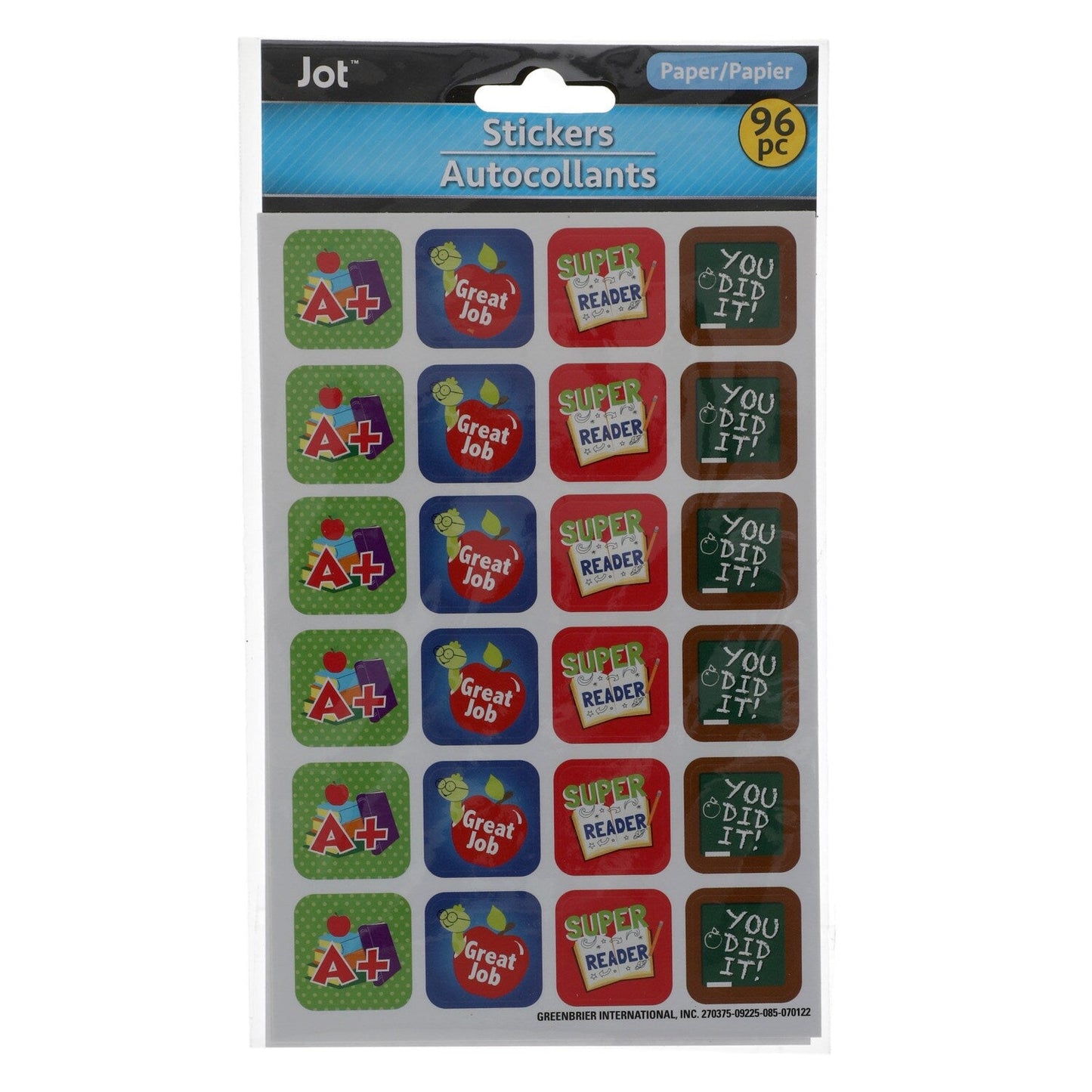 Assorted Reward Stickers, 96-ct. (Pack of 24)