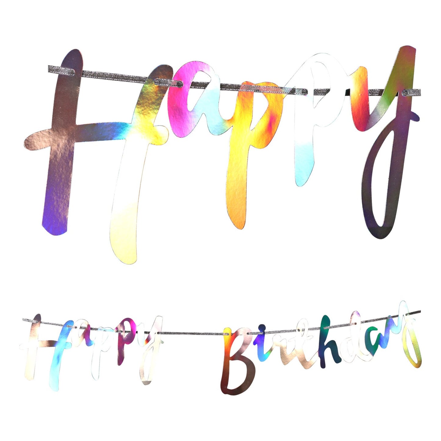 Iridescent Letter Banners, 7 ft. Strands (Pack of 36)
