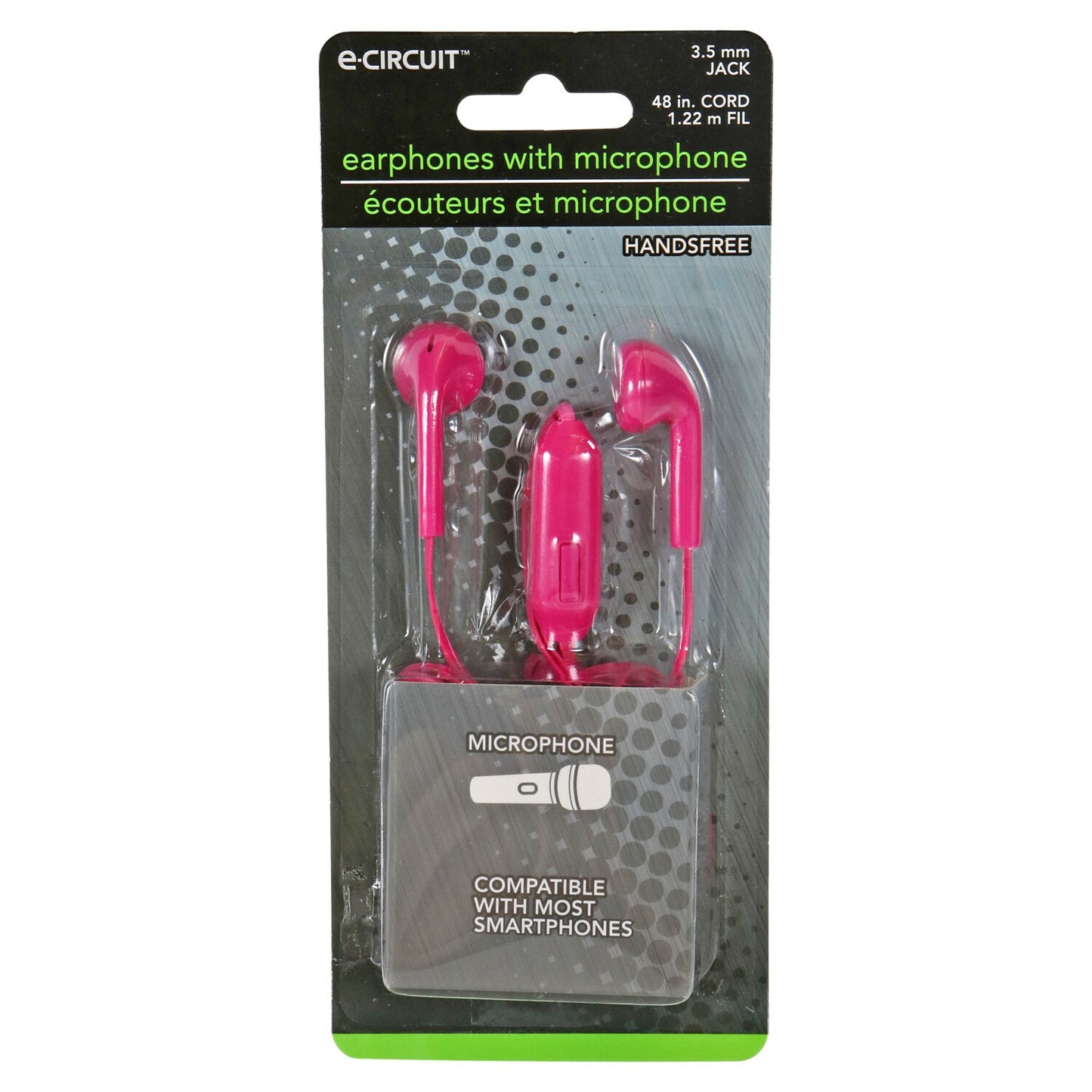 E-Circuit Colorful Earbuds with Built-in Microphones (Pack of 24)