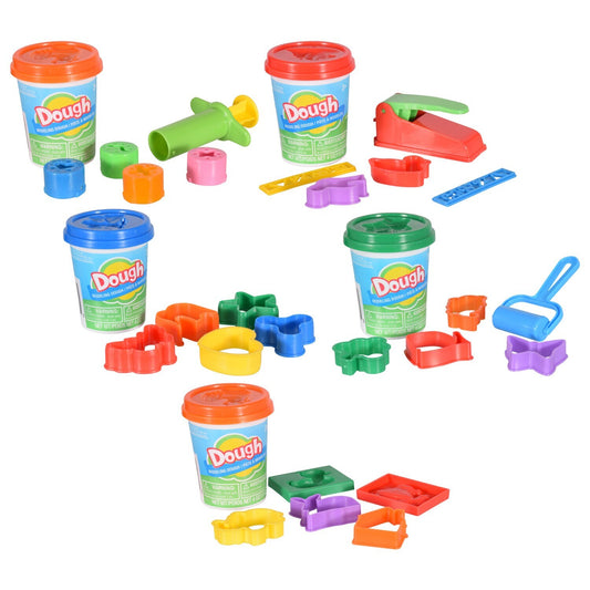 Kids Molding Dough with Plastic Accessories, 4 oz. (Pack of 40)