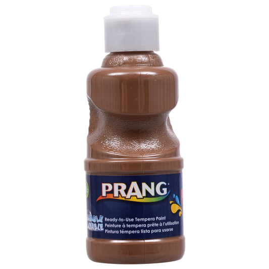 Prang Tempera Brown Paints, 8 oz. (Pack of 6)