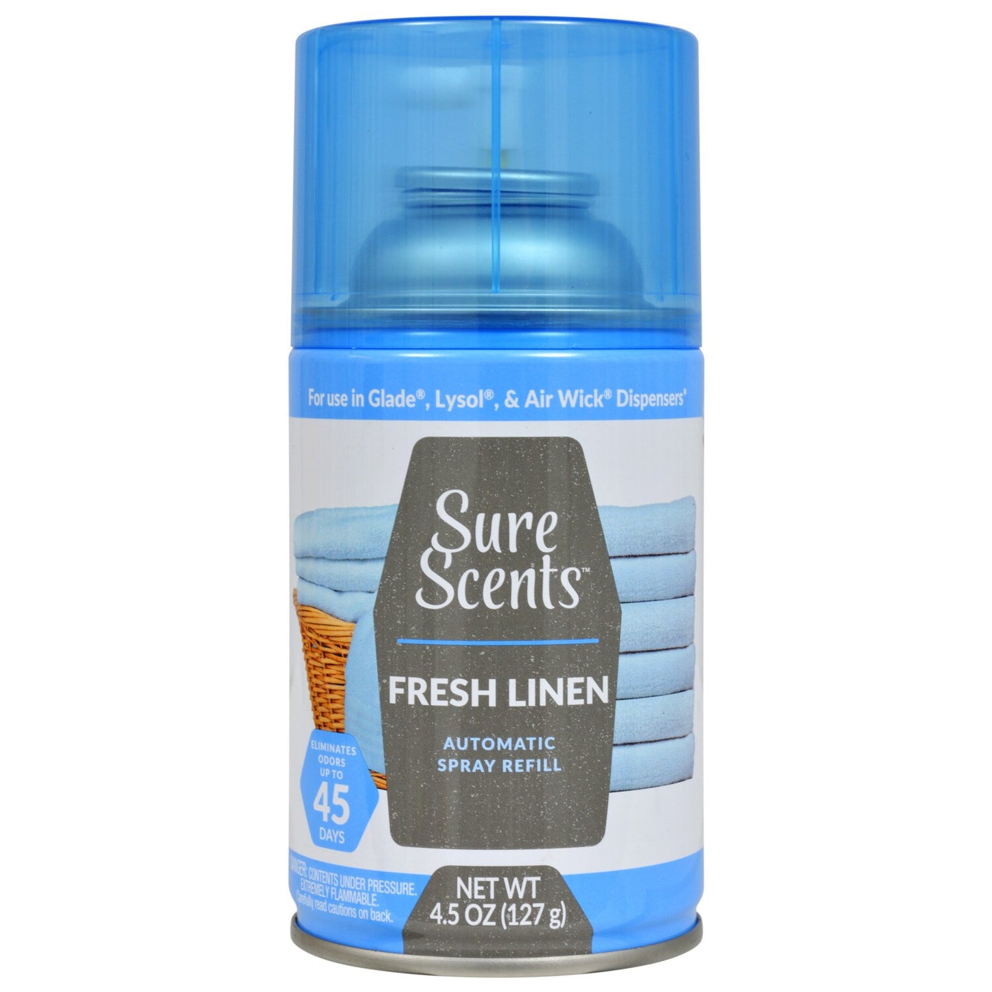 Sure Scents Fresh Linen Automatic Spray Refills, 4.5 oz. (Pack of 12)