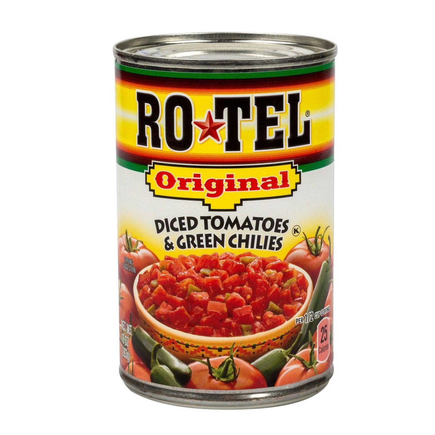 RoTel Original Diced Tomatoes with Green Chilies, 10-oz. Cans (Pack of 12)