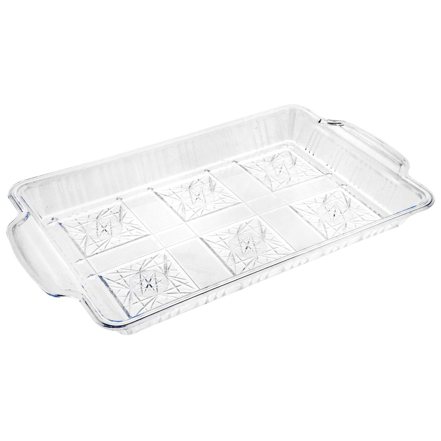 Clear Rectangular Plastic Trays, 13x8 in. (Pack of 4)