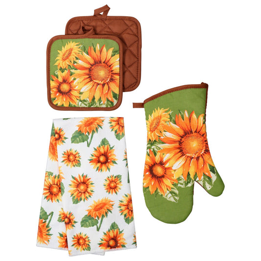 Sunflower-Printed Kitchen Linen Collections (Pack of 36)