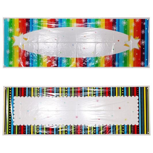 Multipurpose Rainbow Colored Banners, 20x60 in. (Pack of 36)