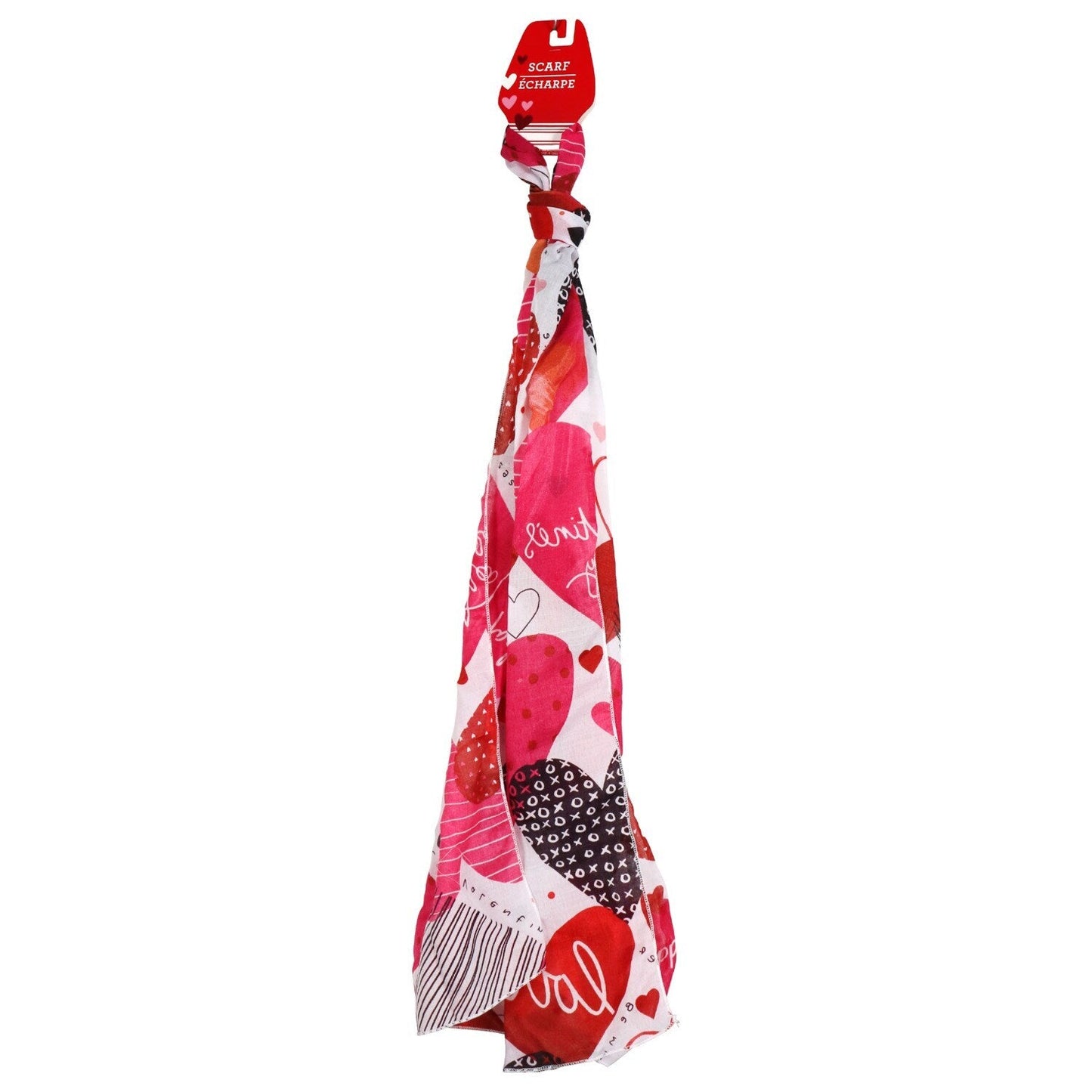 Valentine's Day Printed Scarves, 63x13.75 in. (Pack of 24)