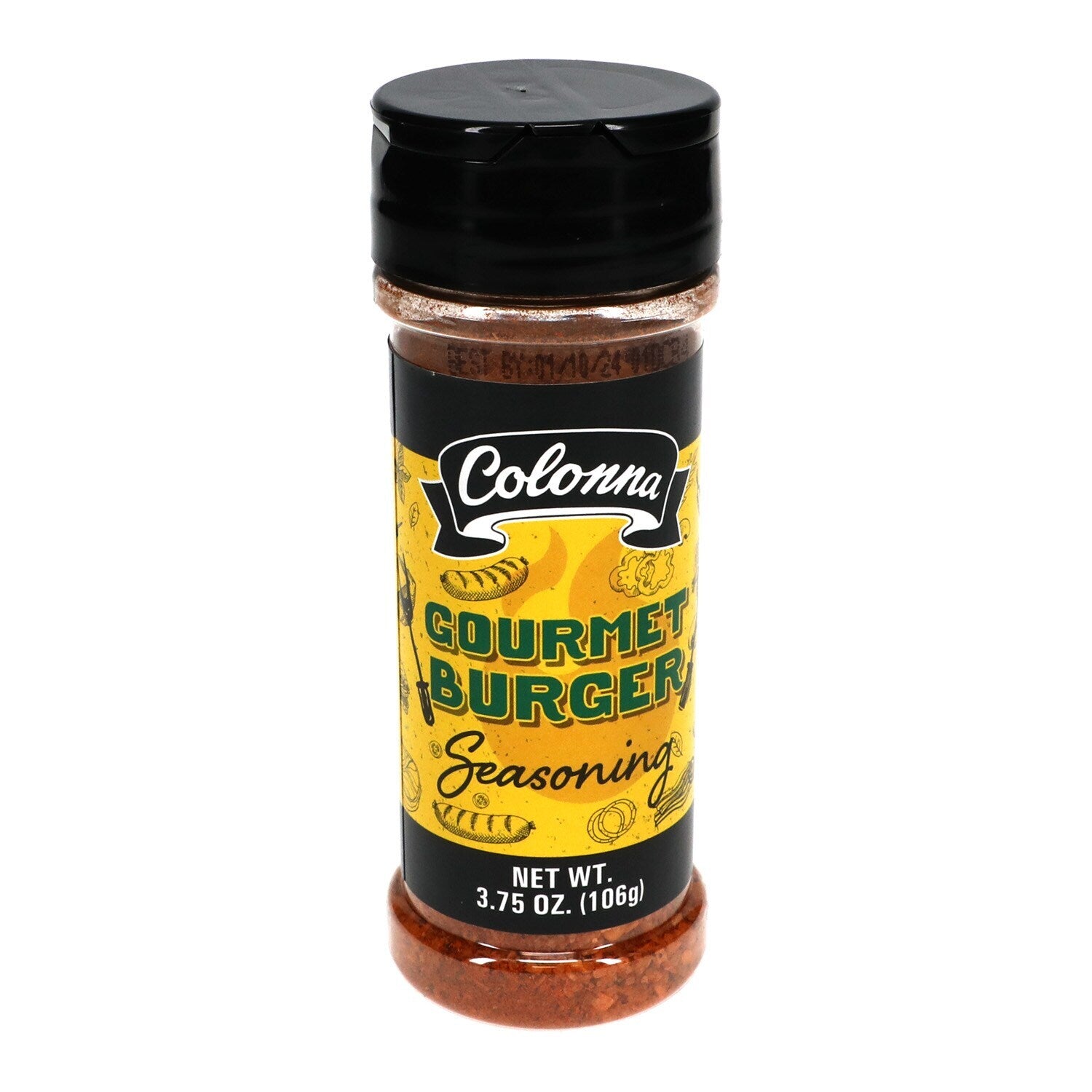 Colonna Sizzling Gourmet Burger BBQ Rub, 3.7-oz. (Pack of 12)