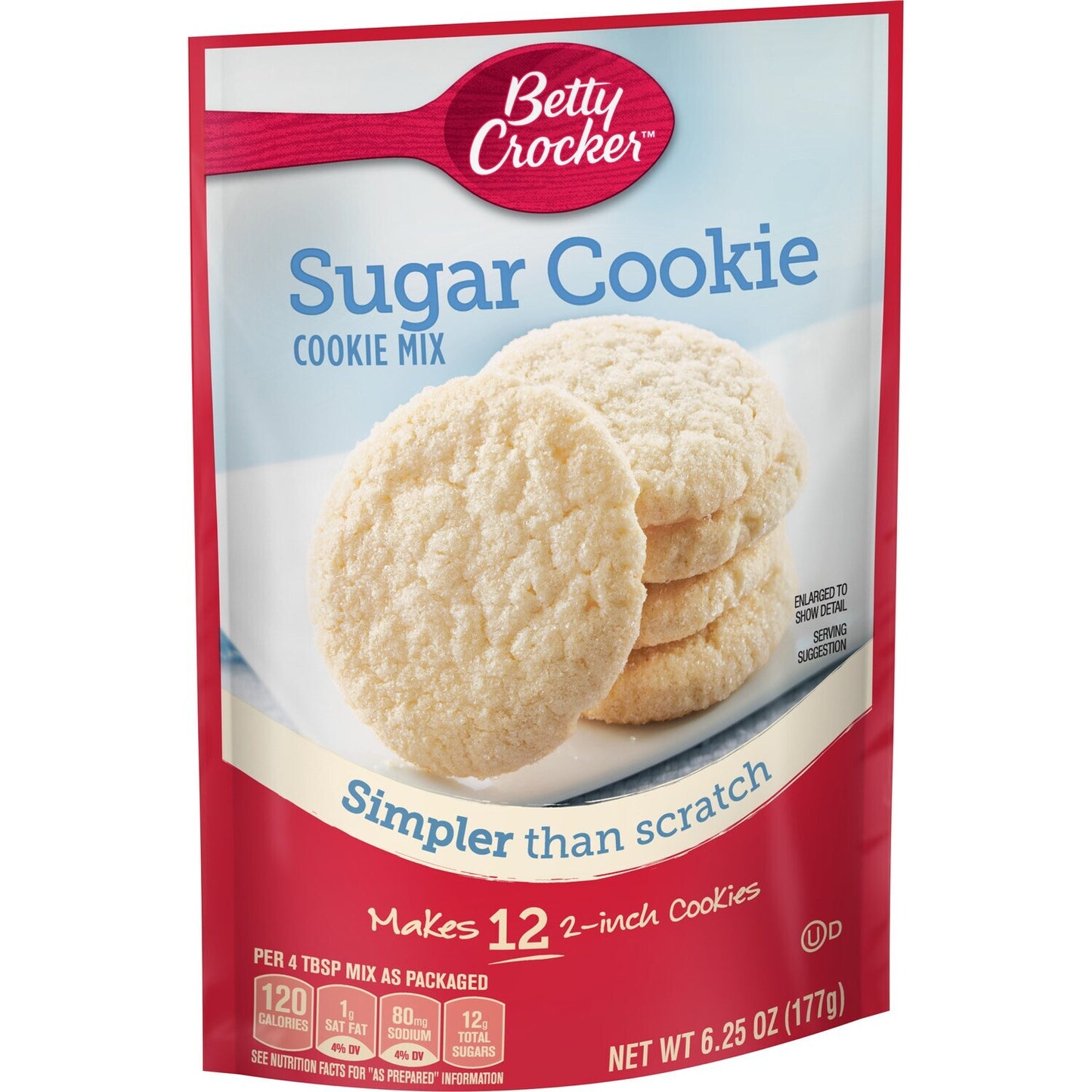 Betty Crocker Sugar Cookie Mix, 6.25-oz. Bags (Pack of 9)