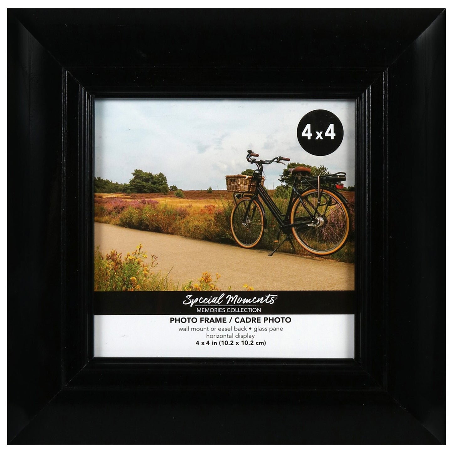Special Black Angle Steps Photo Frames, 4x4 in. (Pack of 12)